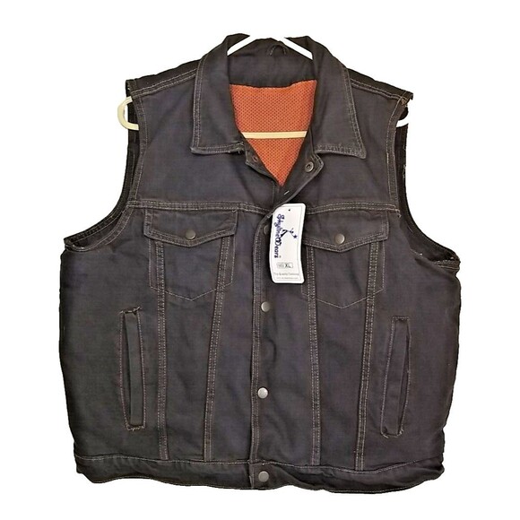 Skyline Wears Heavy Industrial Women's Denim Black Vest XL NWT               T35 - Picture 1 of 10